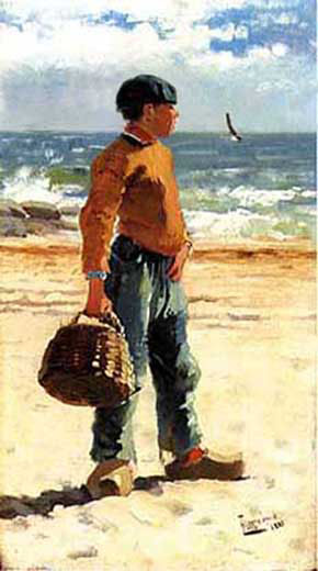 Young Breton Fisher Boy